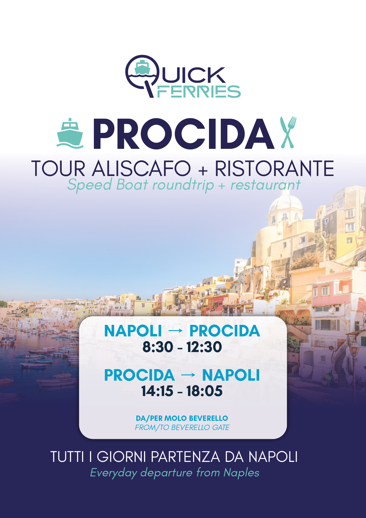 Pacchetto Procida “Aliscafo & Ristorante”