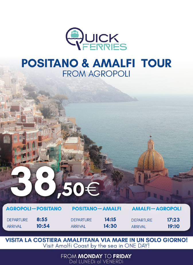 Positano & Amalfi Tour da Agropoli